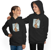 Black Dinosaur Youth Hoodie