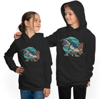 Black Dinosaur Youth Hoodie