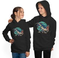 Black Dinosaur Youth Hoodie