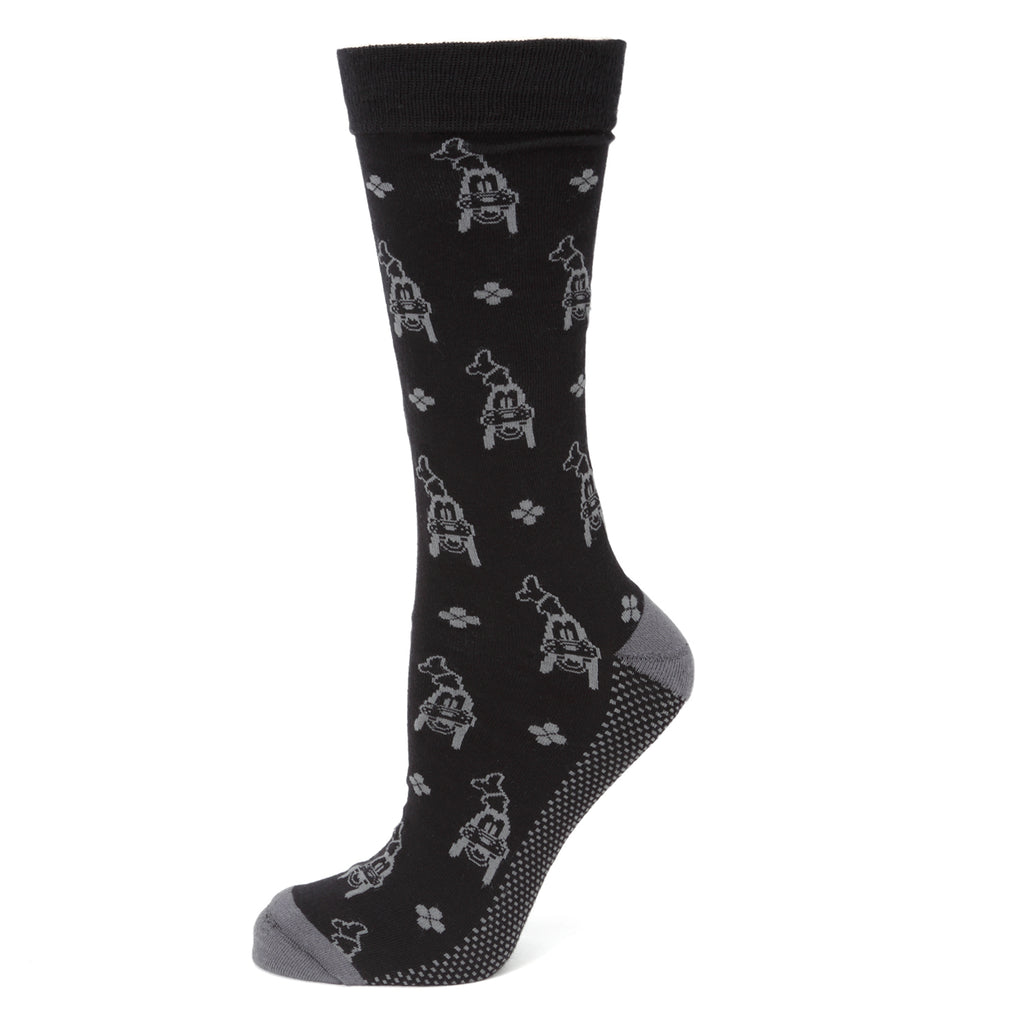 Goofy Motif Black Men's Socks