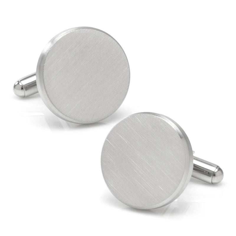 Brushed Stainless Steel Cufflinks