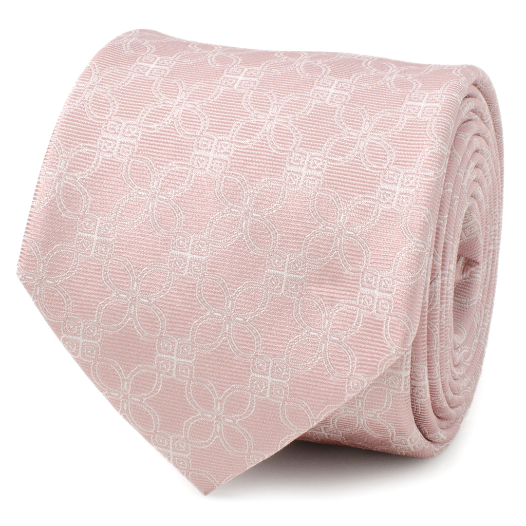 Pink Art Deco Men's Tie