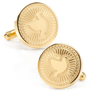 Gold Dove Radial Cufflinks