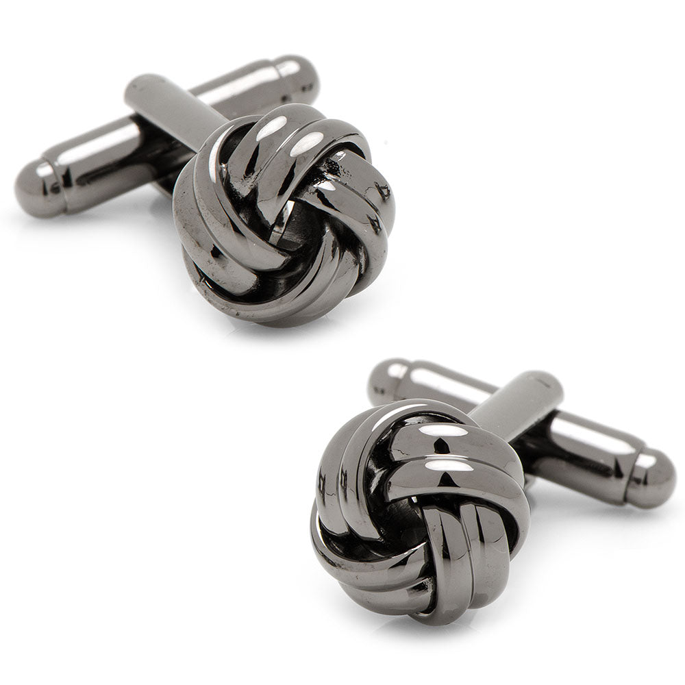 Gunmetal Knot Cufflinks