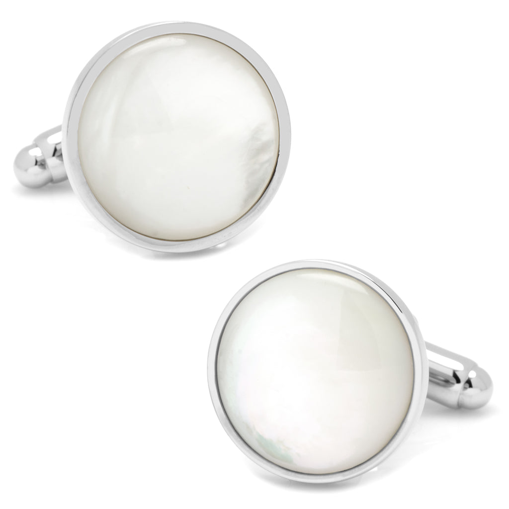 Silver and Mother of Pearl Cufflinks