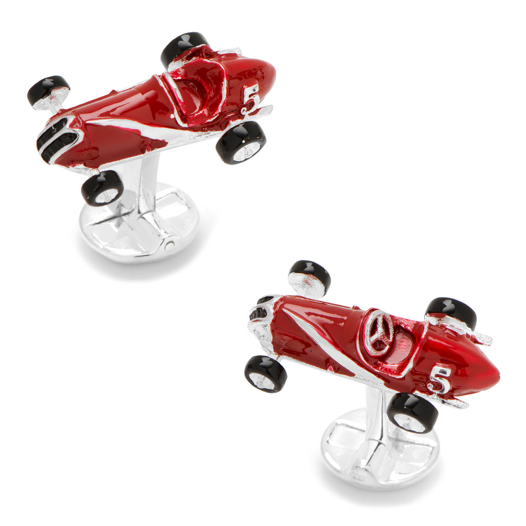 3D Vintage Race Car Cufflinks