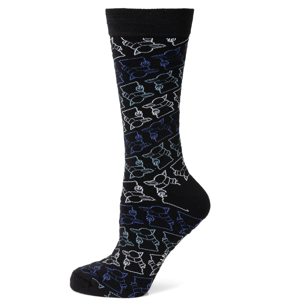 Grogu Outline Black Men's Sock