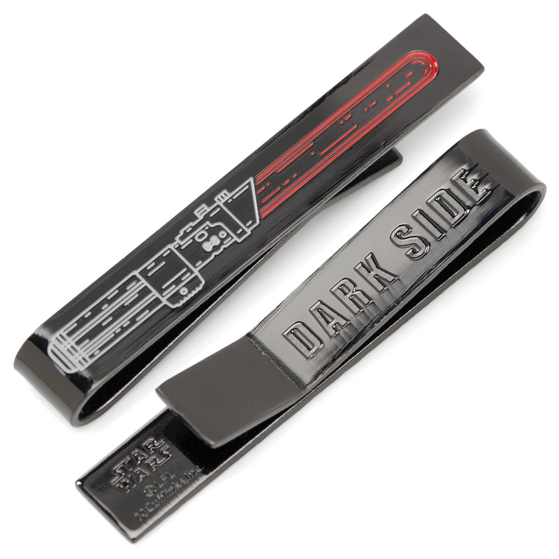 Vader Lightsaber Hidden Message Black Tie Bar